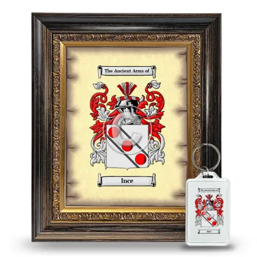 Ince Framed Coat of Arms and Keychain - Heirloom