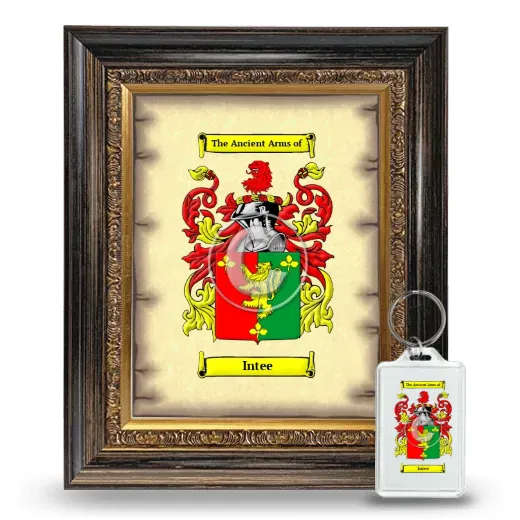 Intee Framed Coat of Arms and Keychain - Heirloom
