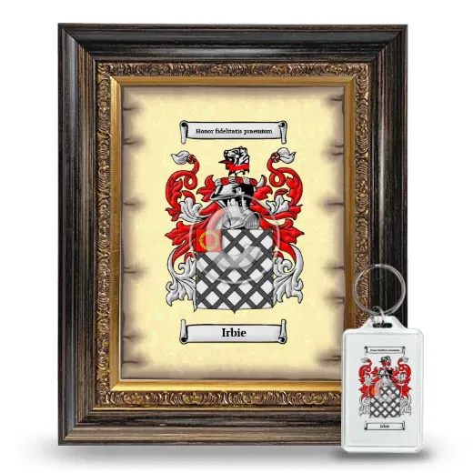 Irbie Framed Coat of Arms and Keychain - Heirloom