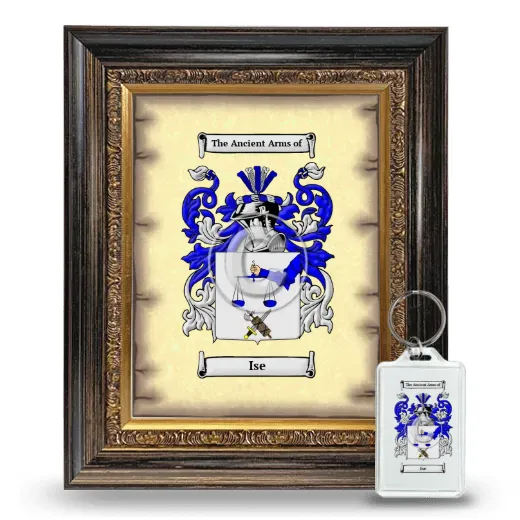 Ise Framed Coat of Arms and Keychain - Heirloom