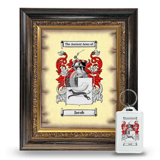 Jacob Framed Coat of Arms and Keychain - Heirloom