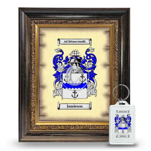 Jamieson Framed Coat of Arms and Keychain - Heirloom