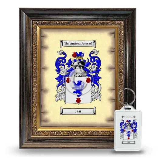 Jan Framed Coat of Arms and Keychain - Heirloom