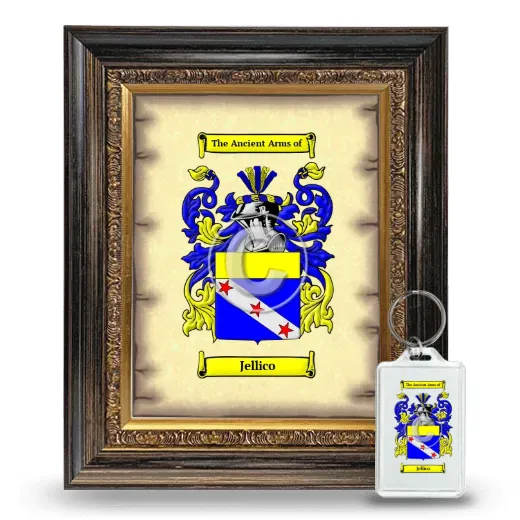 Jellico Framed Coat of Arms and Keychain - Heirloom