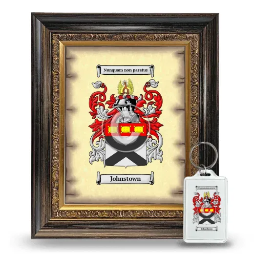 Johnstown Framed Coat of Arms and Keychain - Heirloom