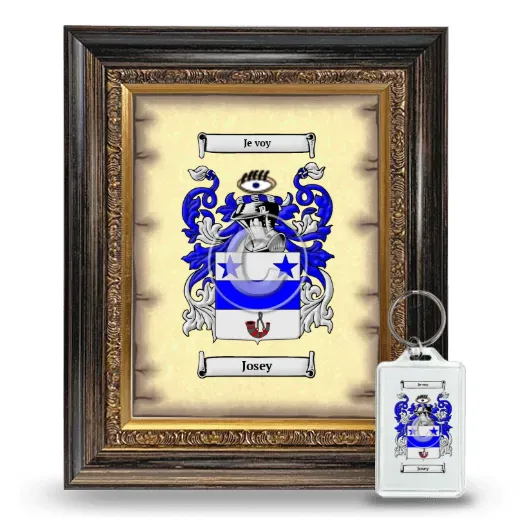 Josey Framed Coat of Arms and Keychain - Heirloom