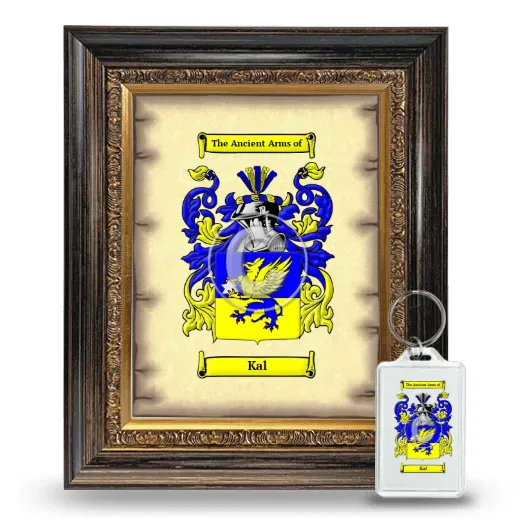 Kal Framed Coat of Arms and Keychain - Heirloom