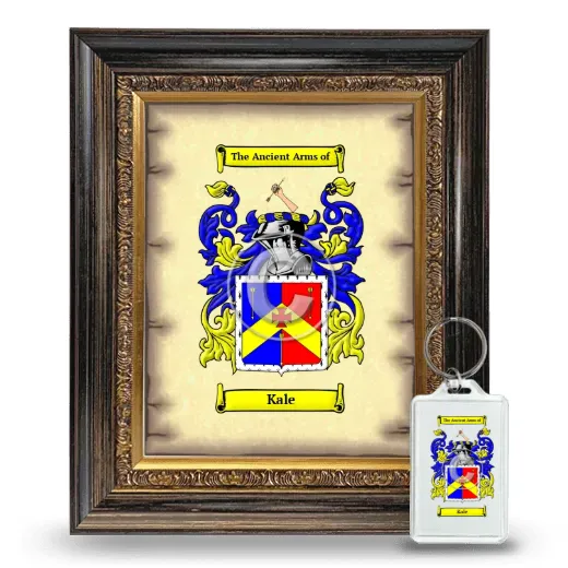 Kale Framed Coat of Arms and Keychain - Heirloom