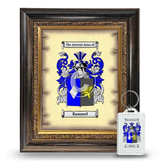 Kammel Framed Coat of Arms and Keychain - Heirloom