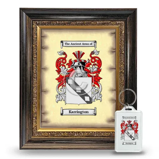 Karrington Framed Coat of Arms and Keychain - Heirloom