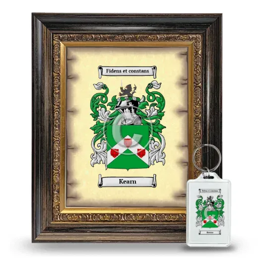Kearn Framed Coat of Arms and Keychain - Heirloom