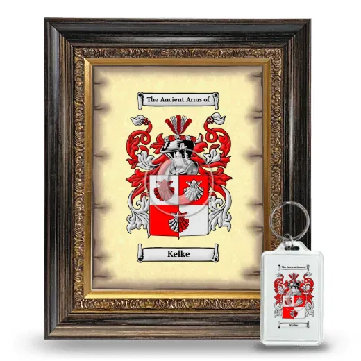 Kelke Framed Coat of Arms and Keychain - Heirloom