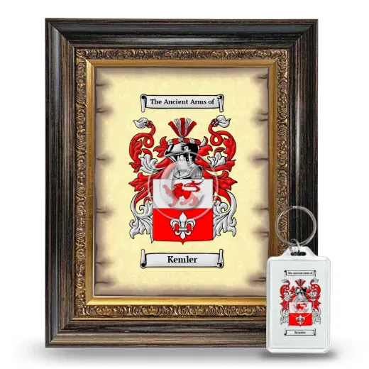 Kemler Framed Coat of Arms and Keychain - Heirloom