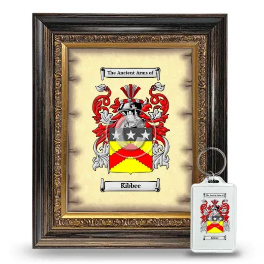 Kibbee Framed Coat of Arms and Keychain - Heirloom