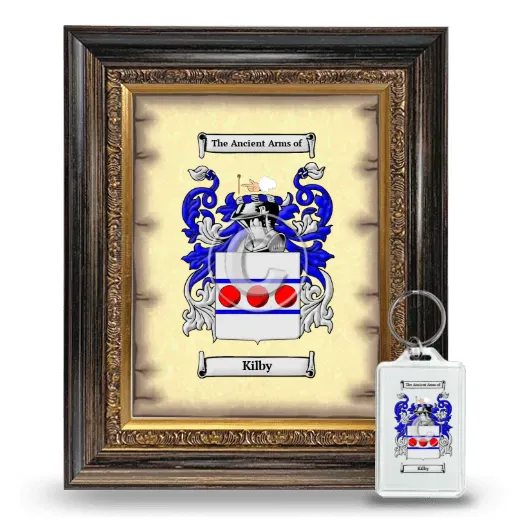 Kilby Framed Coat of Arms and Keychain - Heirloom