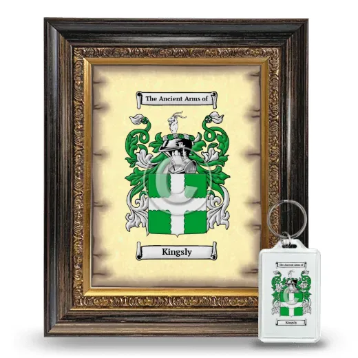 Kingsly Framed Coat of Arms and Keychain - Heirloom