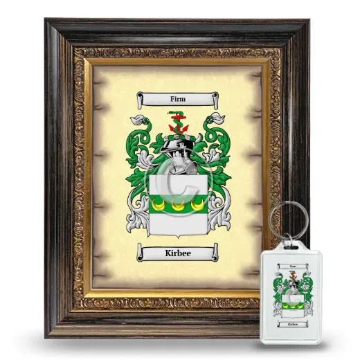 Kirbee Framed Coat of Arms and Keychain - Heirloom