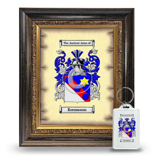 Kornmann Framed Coat of Arms and Keychain - Heirloom