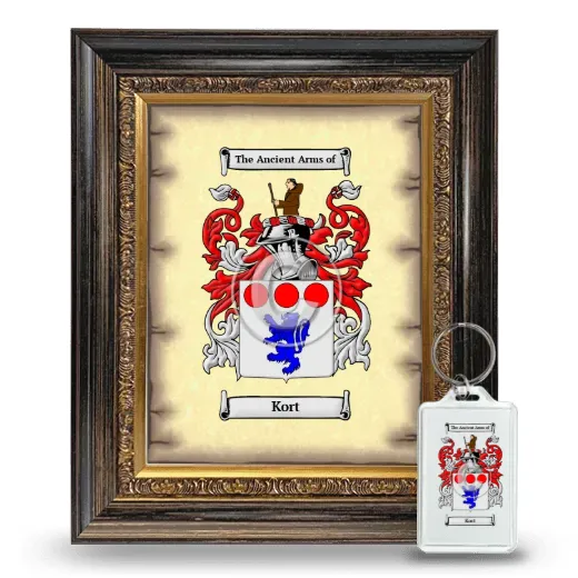 Kort Framed Coat of Arms and Keychain - Heirloom