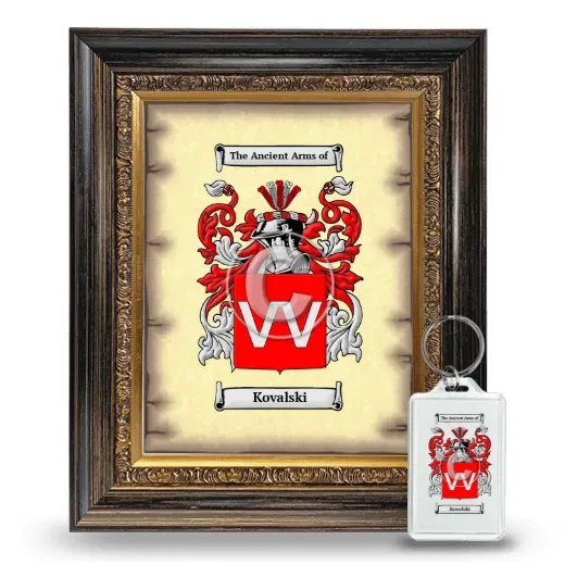 Kovalski Framed Coat of Arms and Keychain - Heirloom