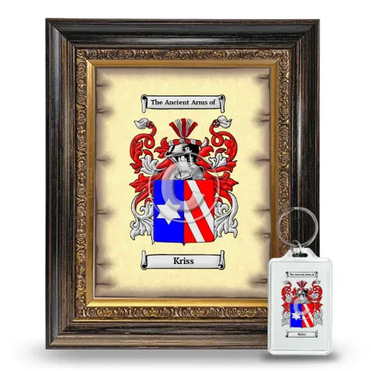 Kriss Framed Coat of Arms and Keychain - Heirloom