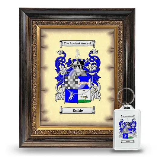 Kuhle Framed Coat of Arms and Keychain - Heirloom