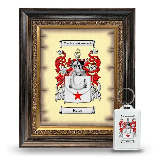 Kyles Framed Coat of Arms and Keychain - Heirloom