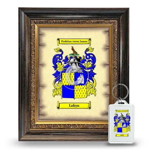 Lakyn Framed Coat of Arms and Keychain - Heirloom
