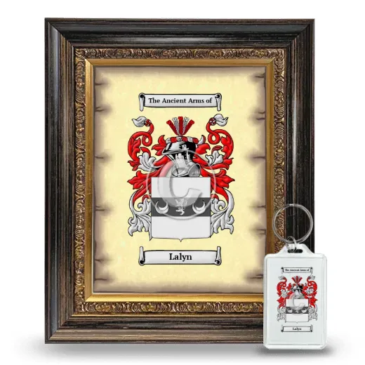 Lalyn Framed Coat of Arms and Keychain - Heirloom