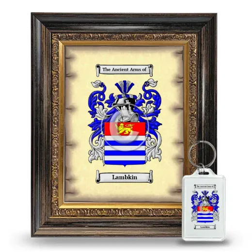 Lambkin Framed Coat of Arms and Keychain - Heirloom