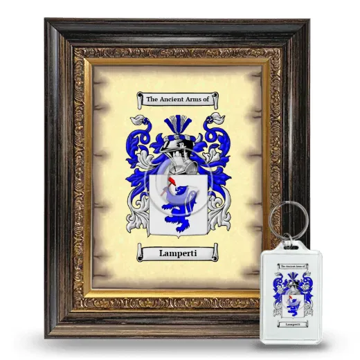 Lamperti Framed Coat of Arms and Keychain - Heirloom