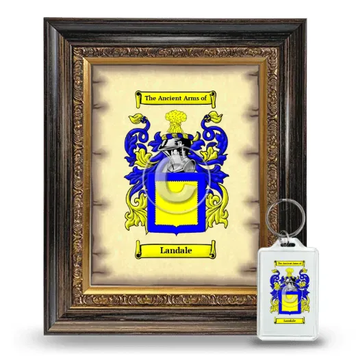 Landale Framed Coat of Arms and Keychain - Heirloom