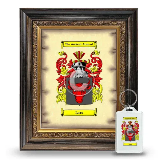 Lars Framed Coat of Arms and Keychain - Heirloom