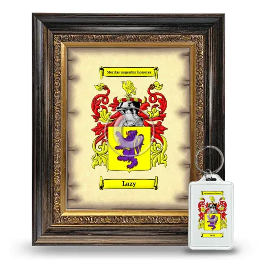 Lazy Framed Coat of Arms and Keychain - Heirloom