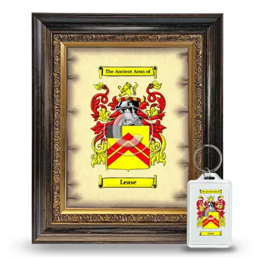 Lease Framed Coat of Arms and Keychain - Heirloom