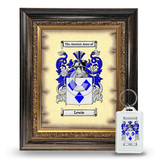 Lewie Framed Coat of Arms and Keychain - Heirloom