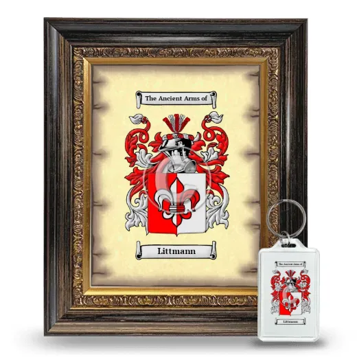 Littmann Framed Coat of Arms and Keychain - Heirloom