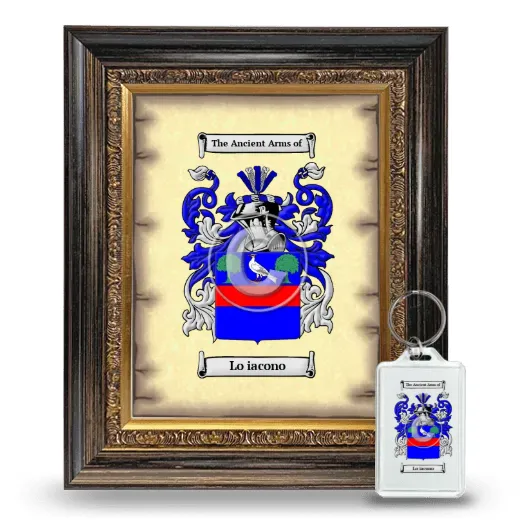 Lo iacono Framed Coat of Arms and Keychain - Heirloom