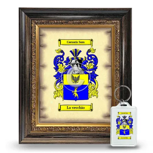 Lo vecchio Framed Coat of Arms and Keychain - Heirloom