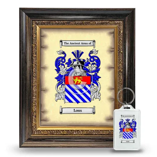 Lous Framed Coat of Arms and Keychain - Heirloom