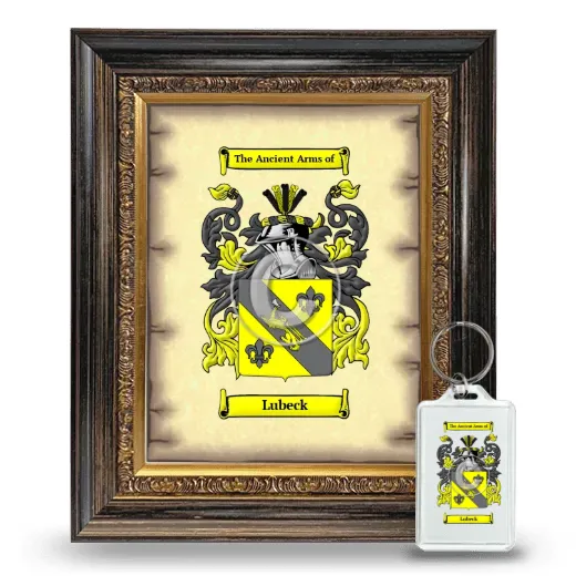 Lubeck Framed Coat of Arms and Keychain - Heirloom