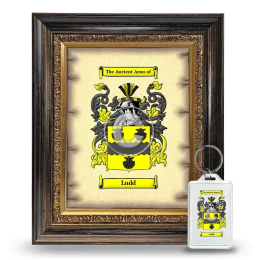 Ludd Framed Coat of Arms and Keychain - Heirloom