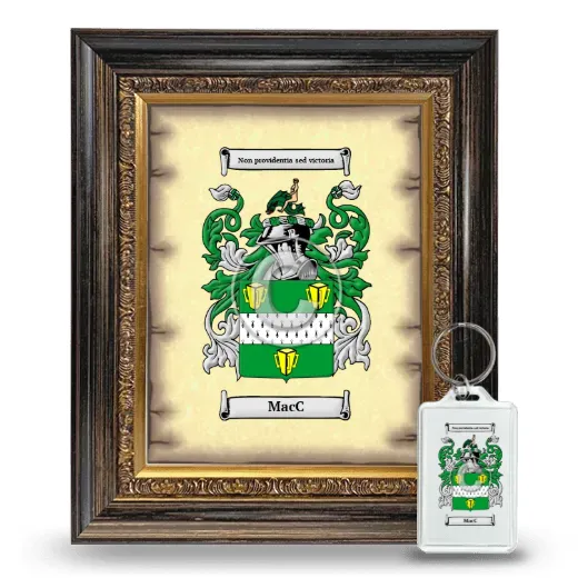 MacC Framed Coat of Arms and Keychain - Heirloom