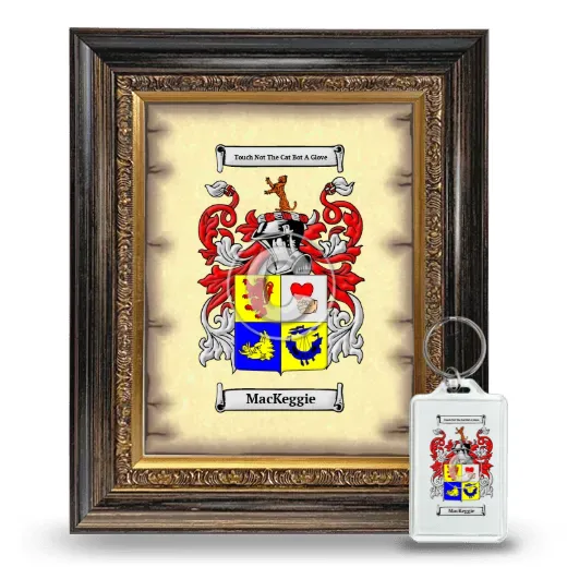 MacKeggie Framed Coat of Arms and Keychain - Heirloom
