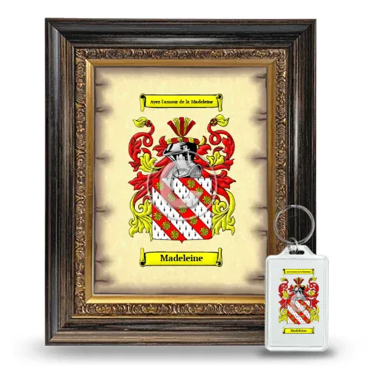 Madeleine Framed Coat of Arms and Keychain - Heirloom