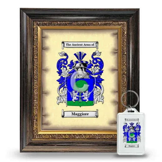 Maggiore Framed Coat of Arms and Keychain - Heirloom