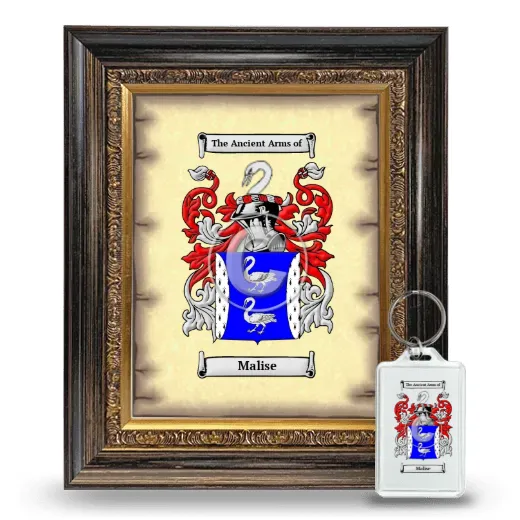 Malise Framed Coat of Arms and Keychain - Heirloom