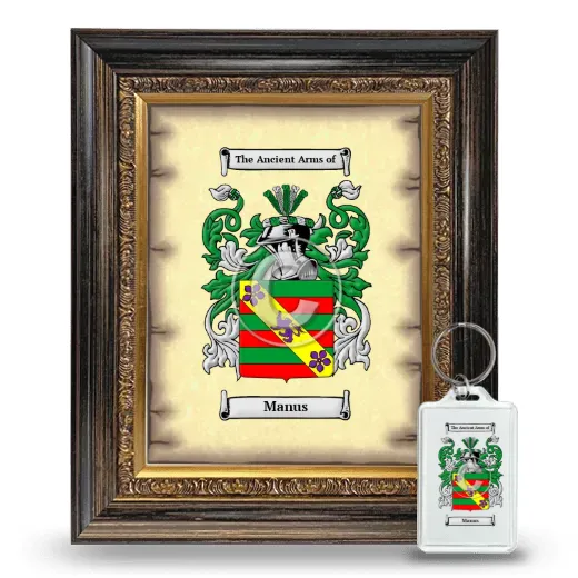 Manus Framed Coat of Arms and Keychain - Heirloom