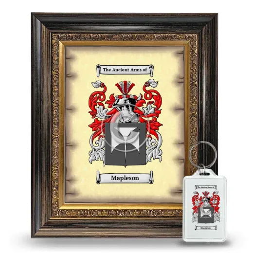 Mapleson Framed Coat of Arms and Keychain - Heirloom