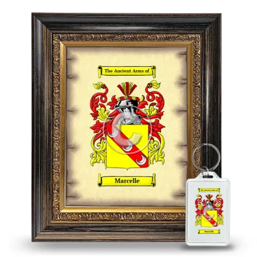 Marcelle Framed Coat of Arms and Keychain - Heirloom